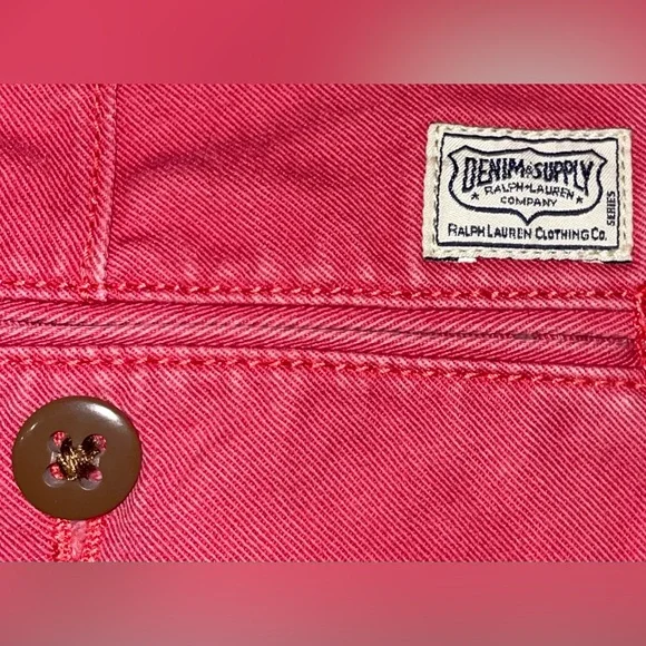 Denim & Supply Ralph Lauren NWT Men’s Chino Red Shorts Cotton Casual Dressy 31 - Picture 8 of 11